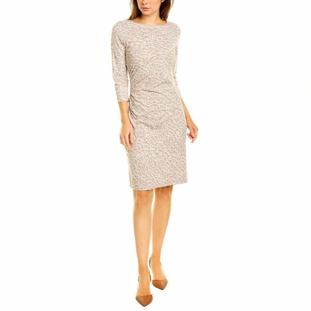 J.‎ McLaughlin Sage Sheath Dress Dark Grey Sz S $228 - Picture 2 of 11